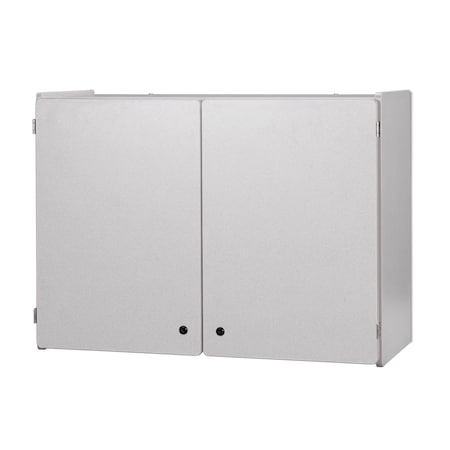 Jonti-Craft Rainbow Accents Lockable Wall Cabinet, Gray 0945JC000